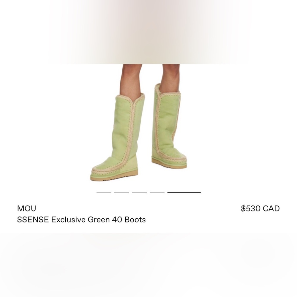 NEW! Mou Women's Light Green Winter Boots